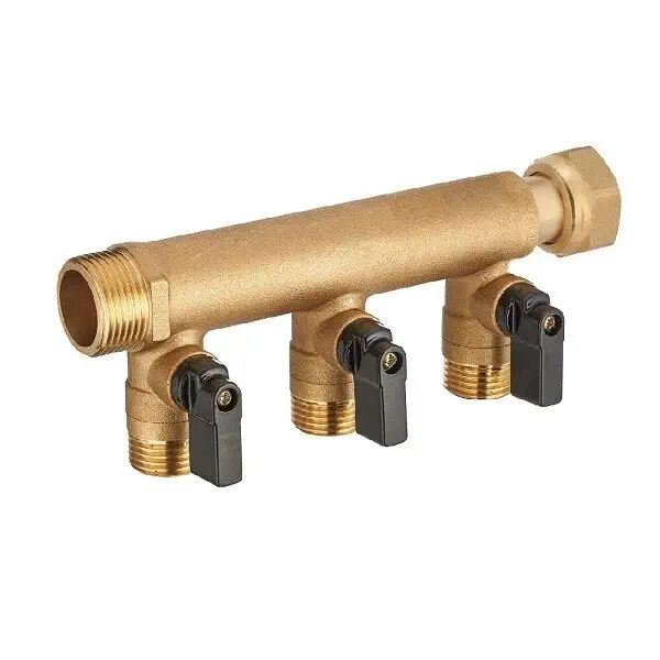Nourrice pex à vanne eau froide Ø3/4X1216X4