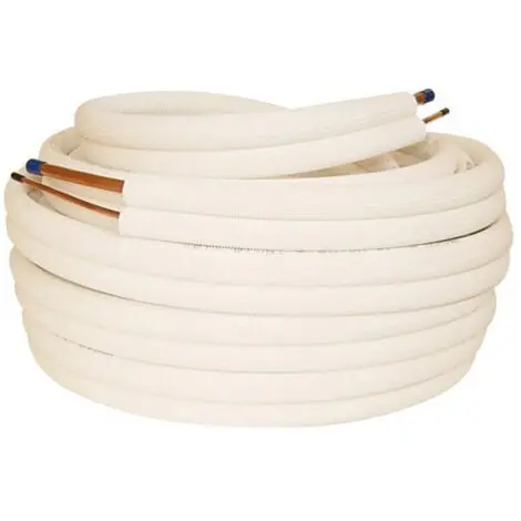 Couronne de liaison frigorifique isolée 25m ø1/4 - ø1/2
