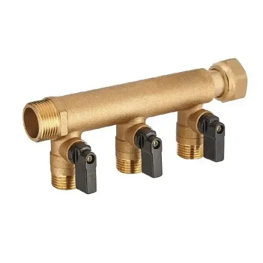 Nourrice pex à vanne eau froide Ø3/4X1216X4